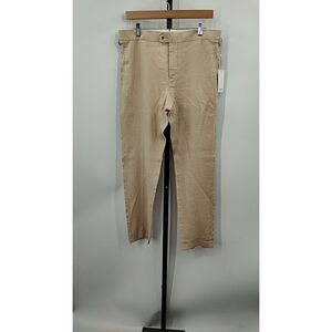 Quince linen Beige Ankle-Length Women's Pants
